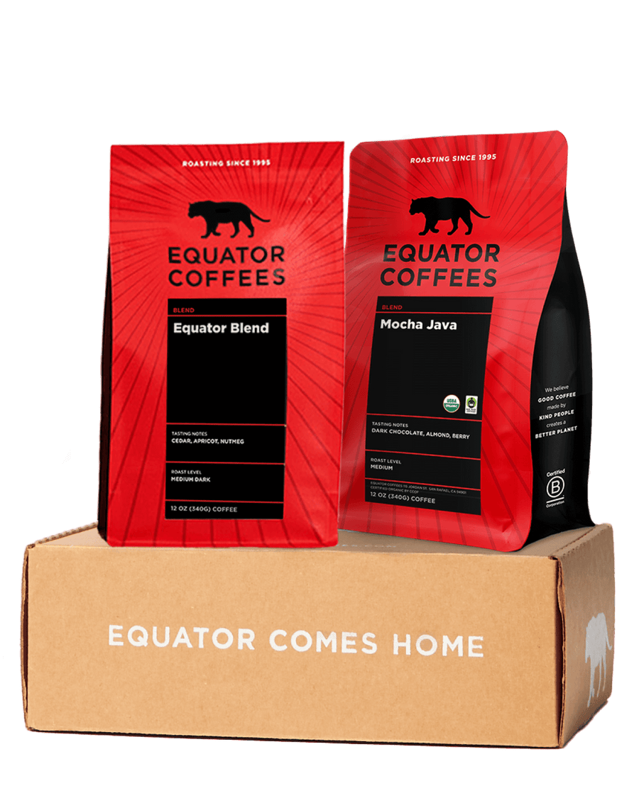 Bestseller Coffee Set | Popular Coffee Bundle | Best Equator Coffees | Two 12oz Bags of Whole Bean Coffee | Equator Coffees