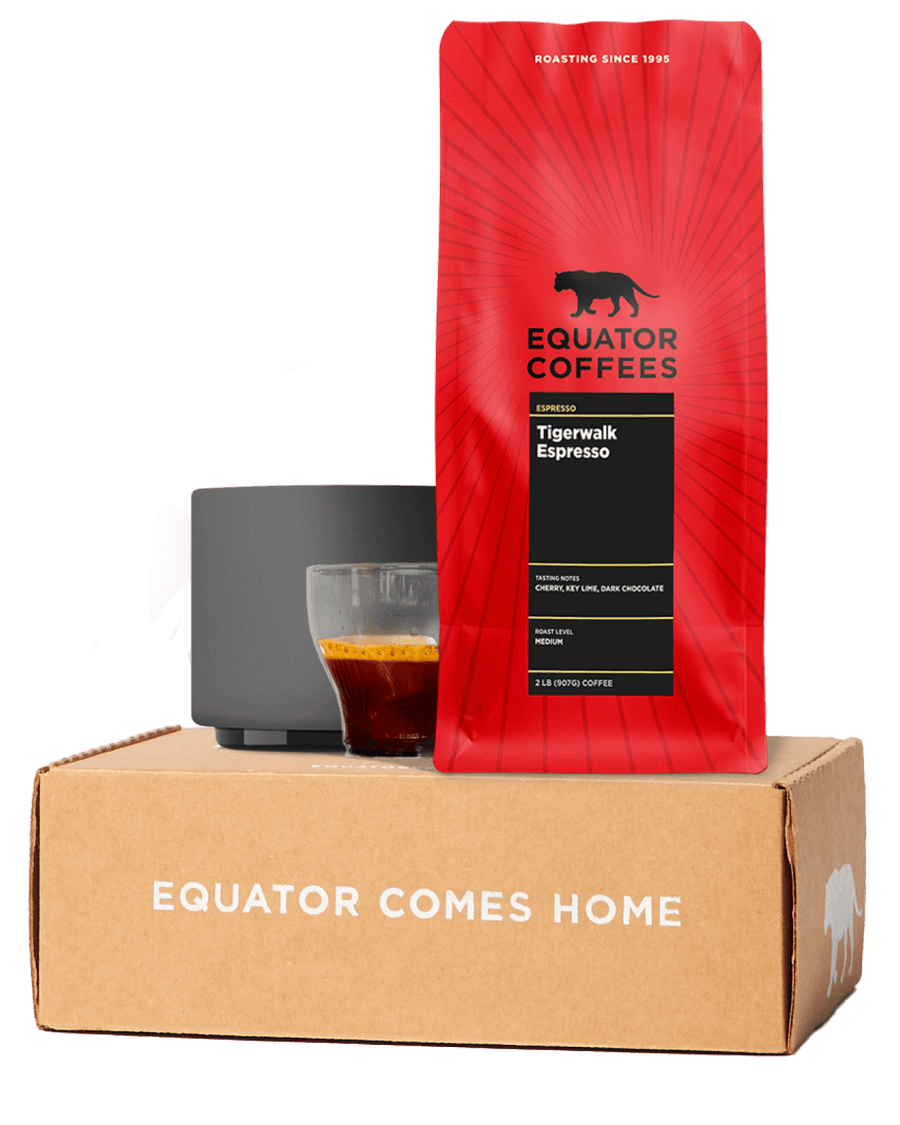 Curated Espresso Subscription | Espresso Bean Subscription | Whole Bean Espresso Subscription | Best Espresso Subscription online | 2lb Bag of Whole Bean Espresso | Equator Coffees