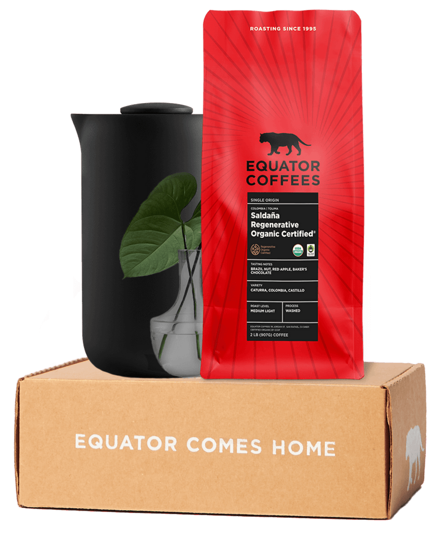 Curated Fair Trade Organic Coffee Subscription | Fair Trade Coffee Subscription | Certified Organic Coffee Subscription | Sustainable Coffee Subscription | 2lb Bag of Whole Bean Coffee | Equator Coffees