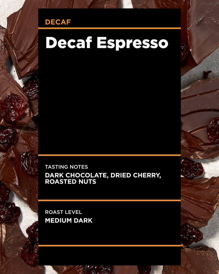 Decaf Espresso | Medium Dark Roast Decaf Espresso | Equator Coffees