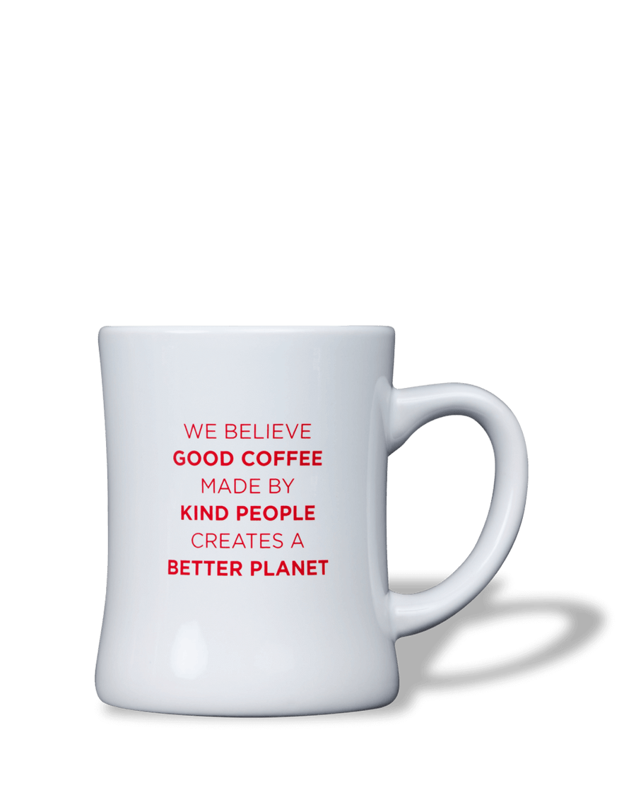 Equator Diner Mug | California Diner Mug | Equator Coffees Diner Mug 14oz | We Believe Good Coffee, Made by Kind People, Creates a Better Planet