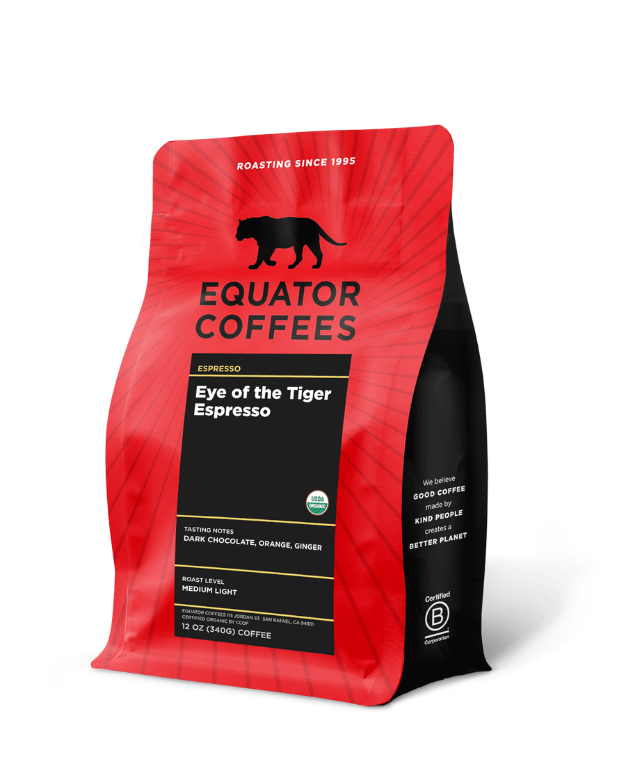 Eye of the Tiger Espresso | Seasonal Espresso | Fruity Espresso | 12oz Bag of Whole Espresso Beans | Equator Coffees