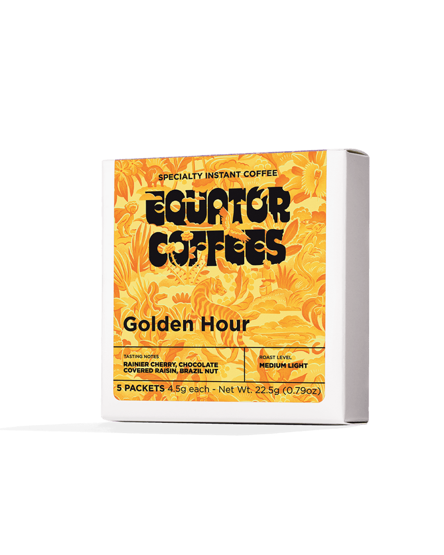 Golden Hour Instant Coffee | Summer Instant Coffee Blend | Summertime Instant Coffee | Equator Seasonal Instant | 5-Pack Box of Instant Coffee | Equator Coffees