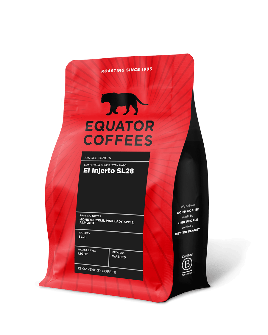 Guatemala EL Injerto SL28 | SL28 Coffee | El Injerto Coffee | Guatemala Light Roast | 2lb Bag of Whole Bean Coffee | Equator Coffees