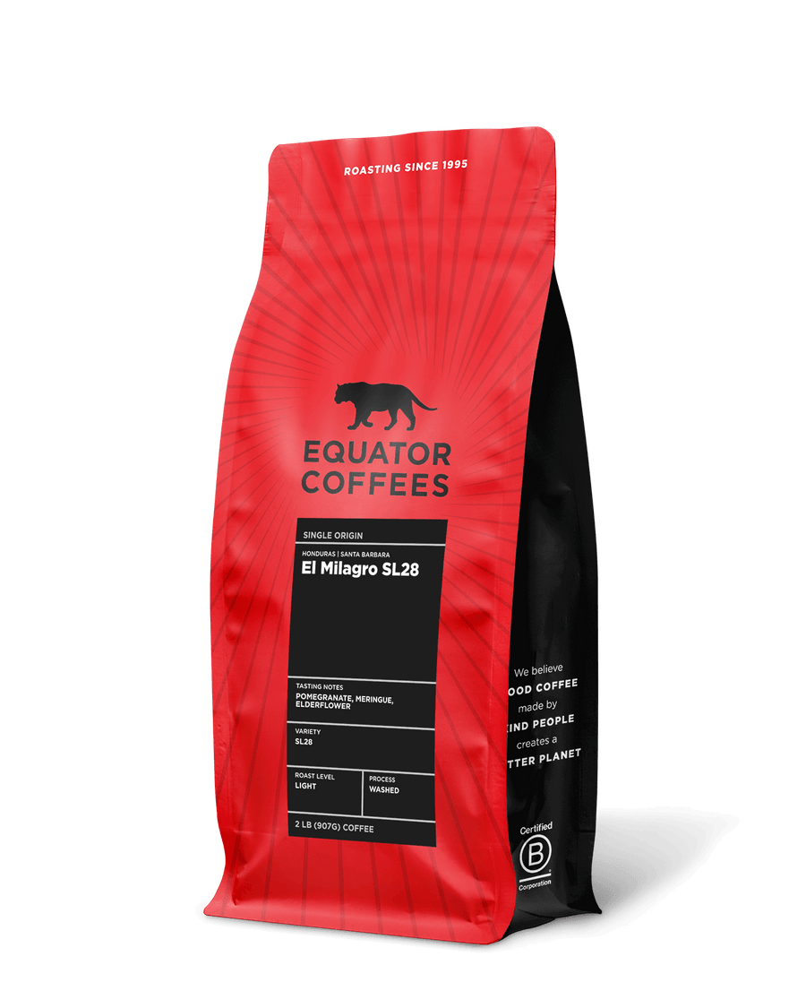 Honduras El Milagro SL28 | SL28 Coffee | Coffee from Santa Barbara in Honduras | 2lb bag of whole bean coffee | Equator Coffees