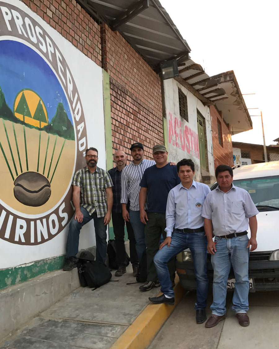 Outside the offices of Properidad de los Chirinos in Peru | Equator Coffees