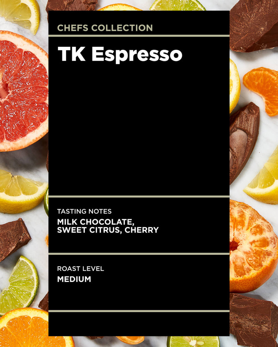 TK Espresso | Thomas Keller Espresso | French Laundry Espresso | Michelin Star Espresso | Medium Roast Espresso | Equator Coffees