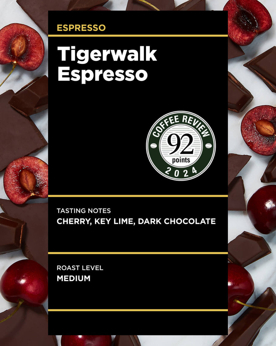 Tigerwalk Espresso | Equator Cafe Espresso | Perfect Espresso for Moka Pots | Medium Roast Espresso | Equator Coffees